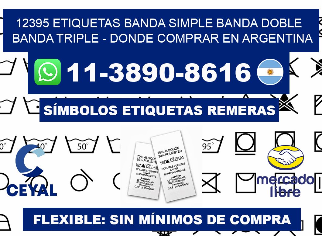 12395 etiquetas banda simple banda doble banda triple - Donde Comprar en Argentina