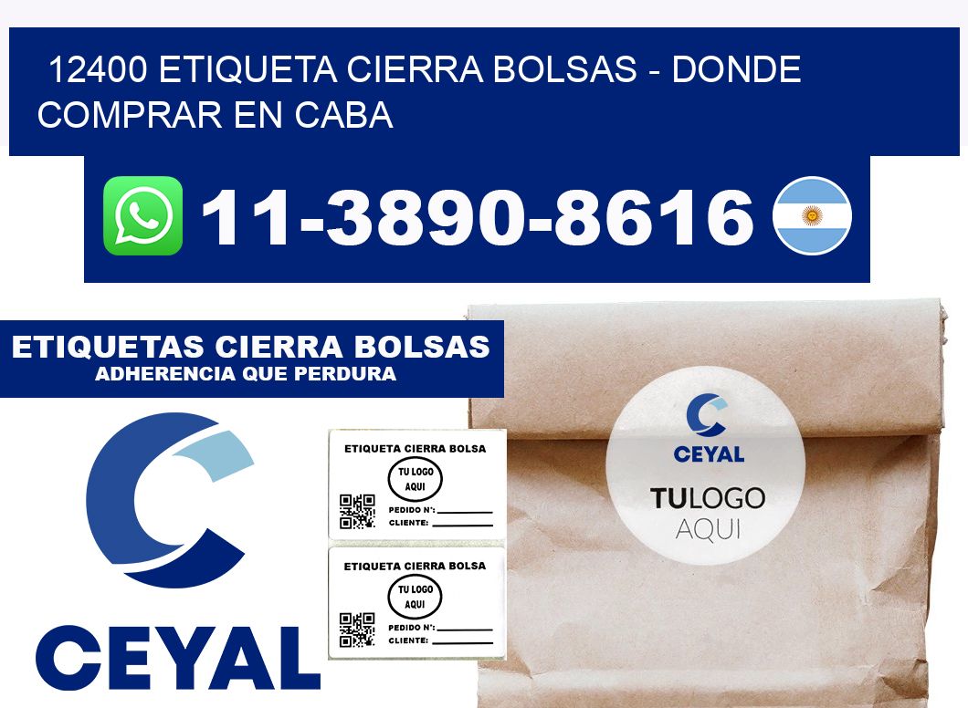 12400 etiqueta Cierra Bolsas - Donde Comprar en Caba