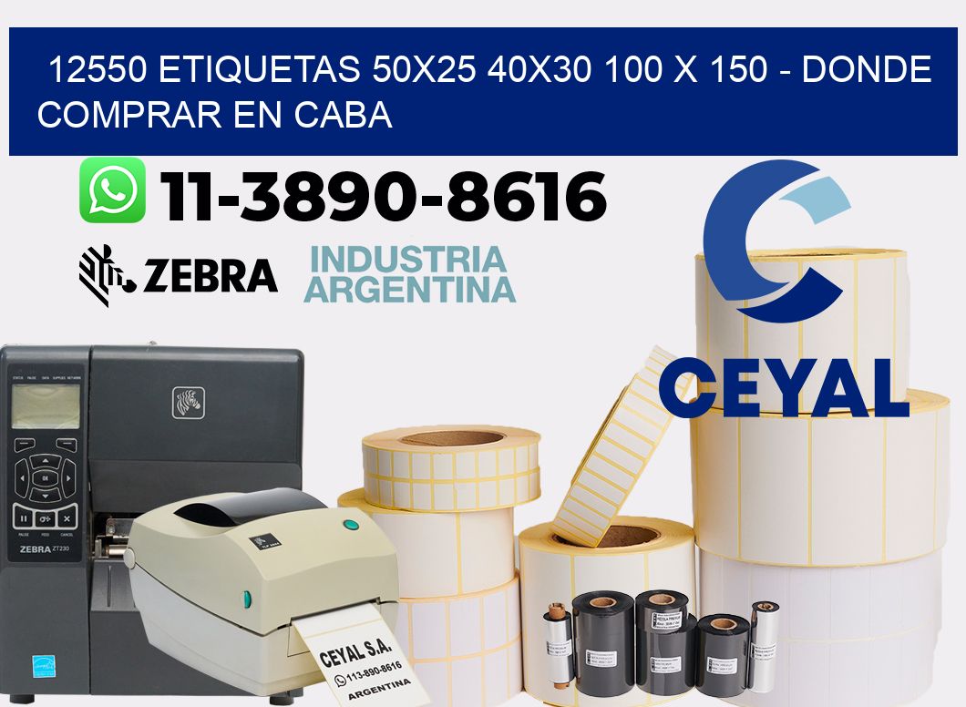 12550 etiquetas 50x25 40x30 100 x 150 - Donde Comprar en Caba