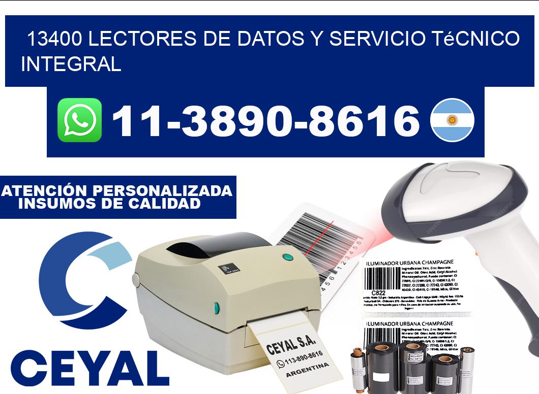 13400 Lectores de Datos y Servicio Técnico Integral