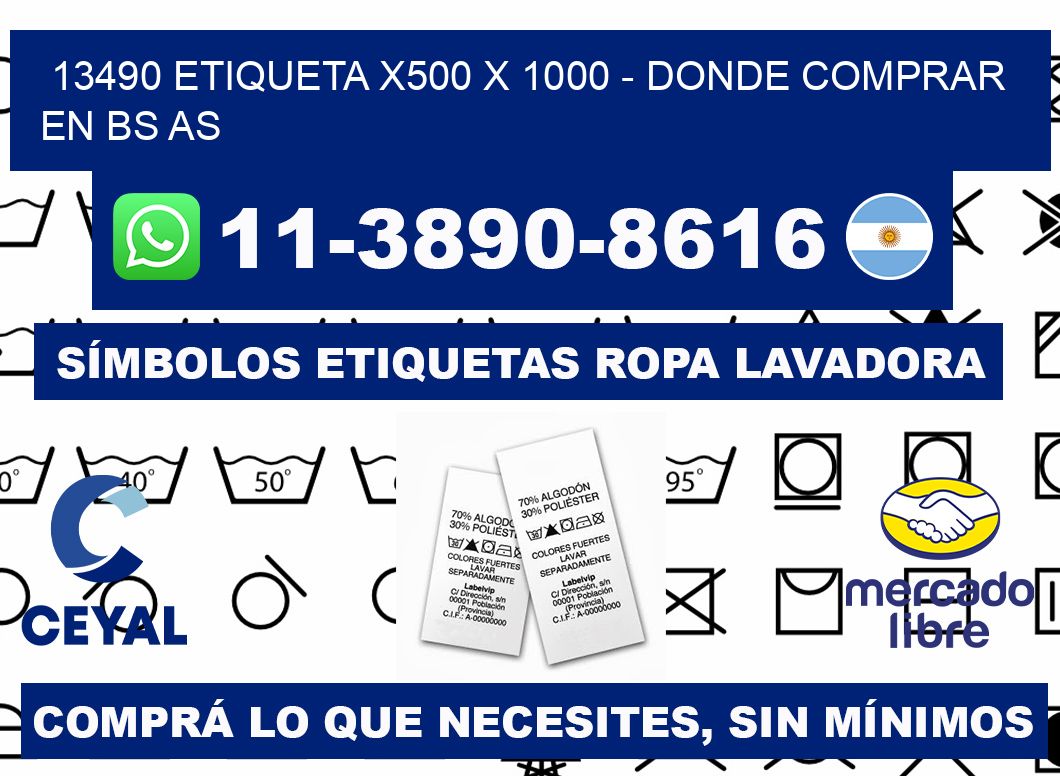 13490 etiqueta x500 x 1000 - Donde Comprar en bs as