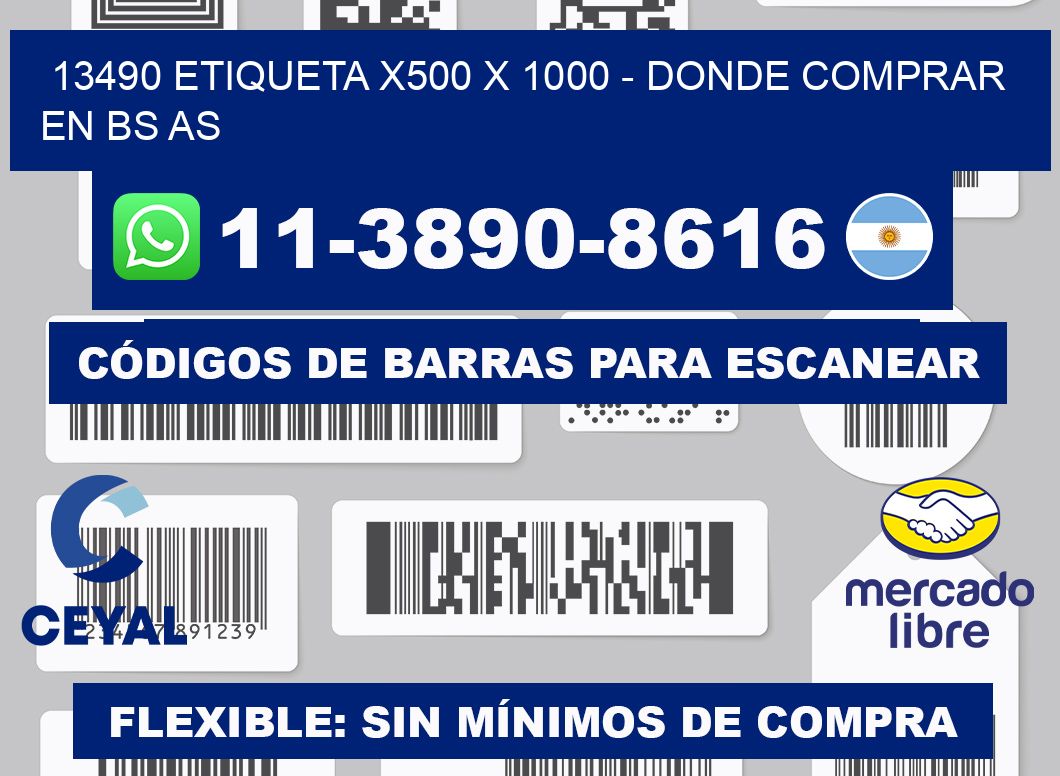 13490 etiqueta x500 x 1000 - Donde Comprar en bs as