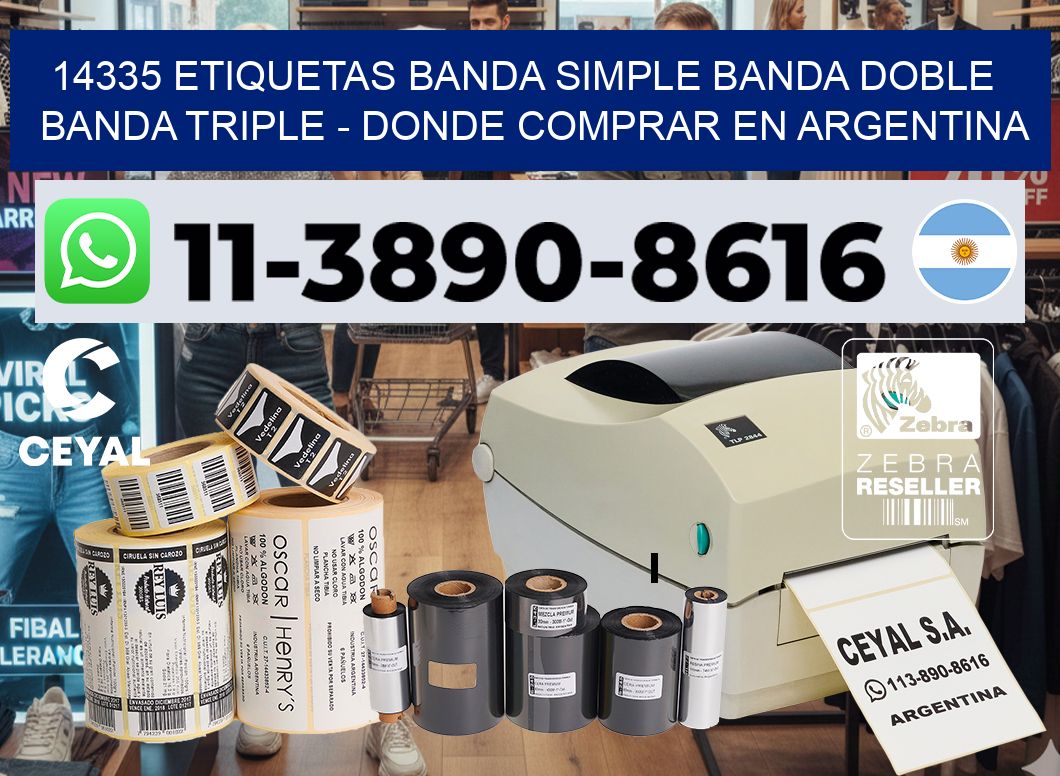 14335 etiquetas banda simple banda doble banda triple – Donde Comprar en Argentina