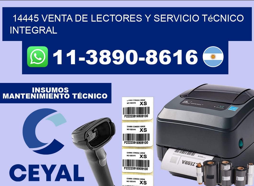 14445 Venta de Lectores y Servicio Técnico Integral