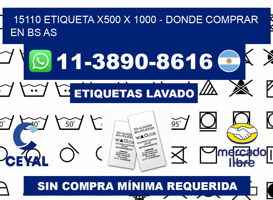 15110 etiqueta x500 x 1000 - Donde Comprar en bs as