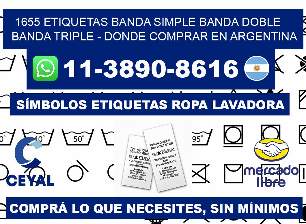 1655 etiquetas banda simple banda doble banda triple - Donde Comprar en Argentina