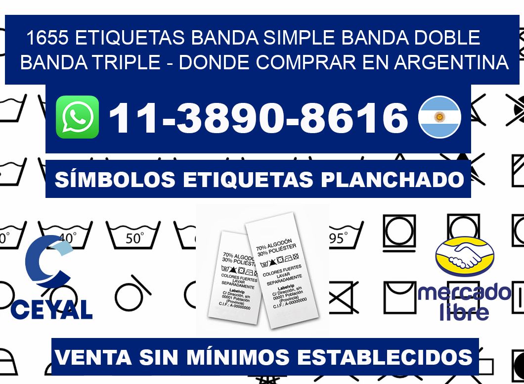 1655 etiquetas banda simple banda doble banda triple - Donde Comprar en Argentina