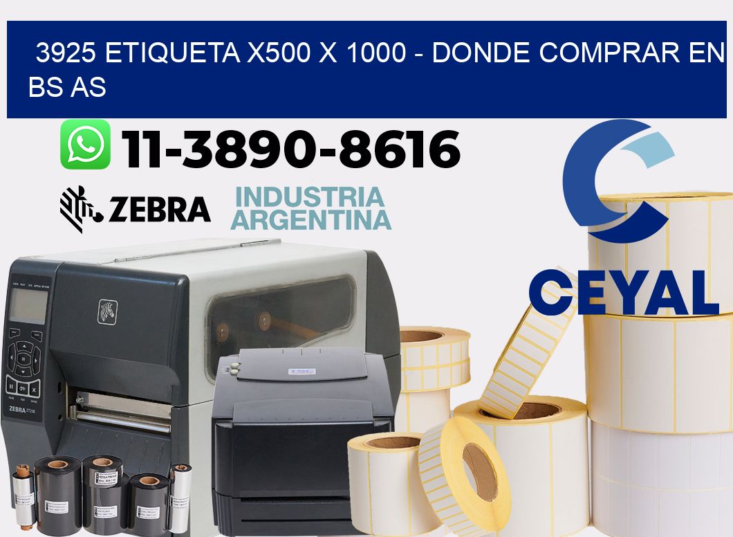 3925 etiqueta x500 x 1000 - Donde Comprar en bs as