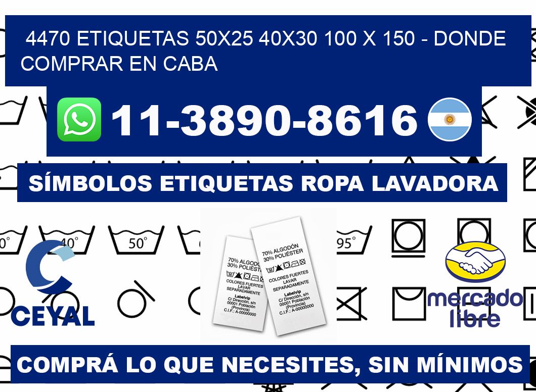 4470 etiquetas 50x25 40x30 100 x 150 - Donde Comprar en Caba