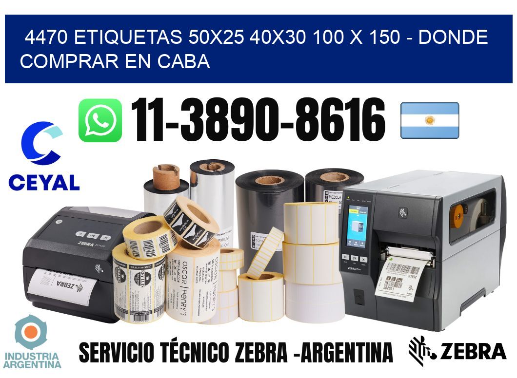 4470 etiquetas 50x25 40x30 100 x 150 - Donde Comprar en Caba