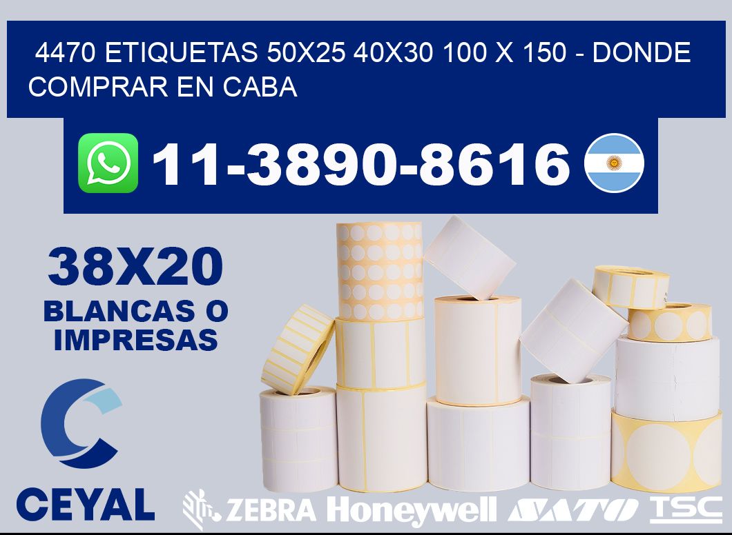 4470 etiquetas 50x25 40x30 100 x 150 - Donde Comprar en Caba