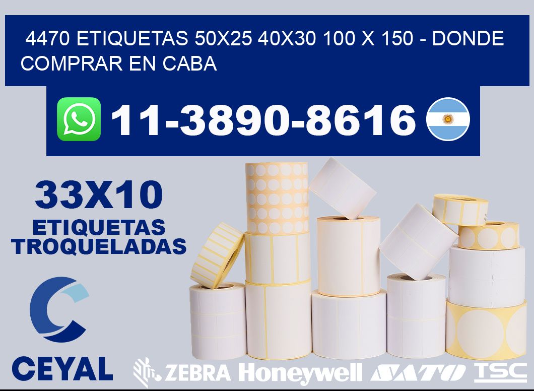 4470 etiquetas 50x25 40x30 100 x 150 - Donde Comprar en Caba