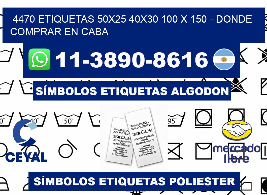 4470 etiquetas 50x25 40x30 100 x 150 - Donde Comprar en Caba