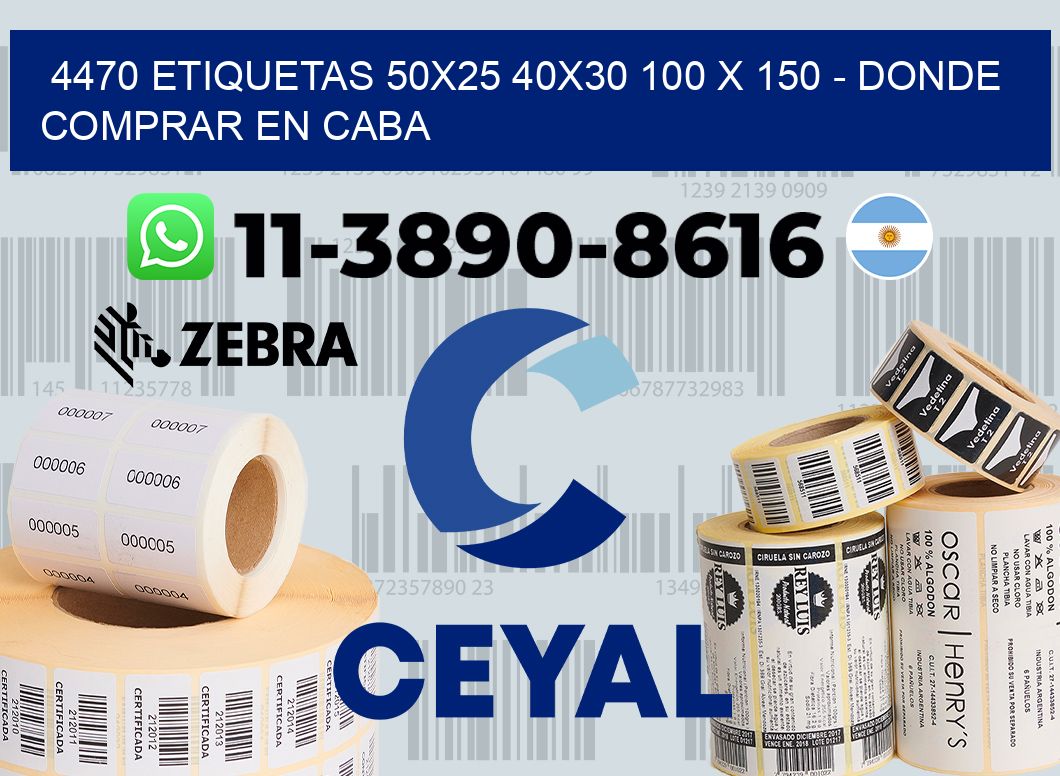 4470 etiquetas 50x25 40x30 100 x 150 - Donde Comprar en Caba