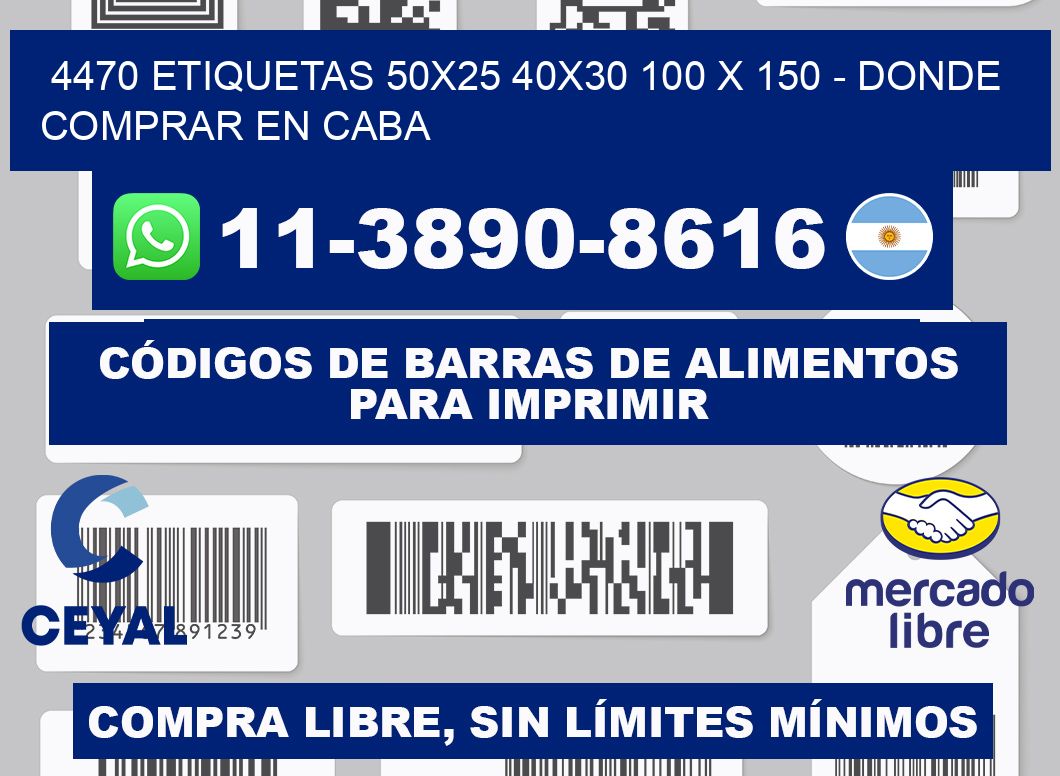 4470 etiquetas 50x25 40x30 100 x 150 - Donde Comprar en Caba