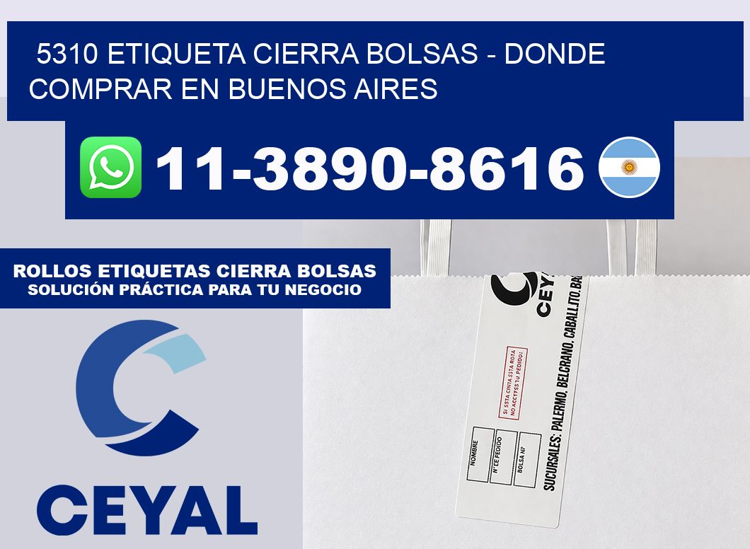 5310 etiqueta Cierra Bolsas – Donde Comprar en Buenos Aires
