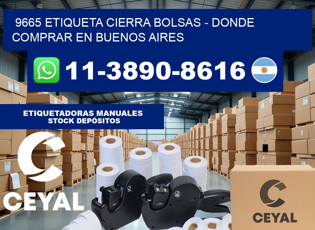 9665 etiqueta Cierra Bolsas – Donde Comprar en Buenos Aires