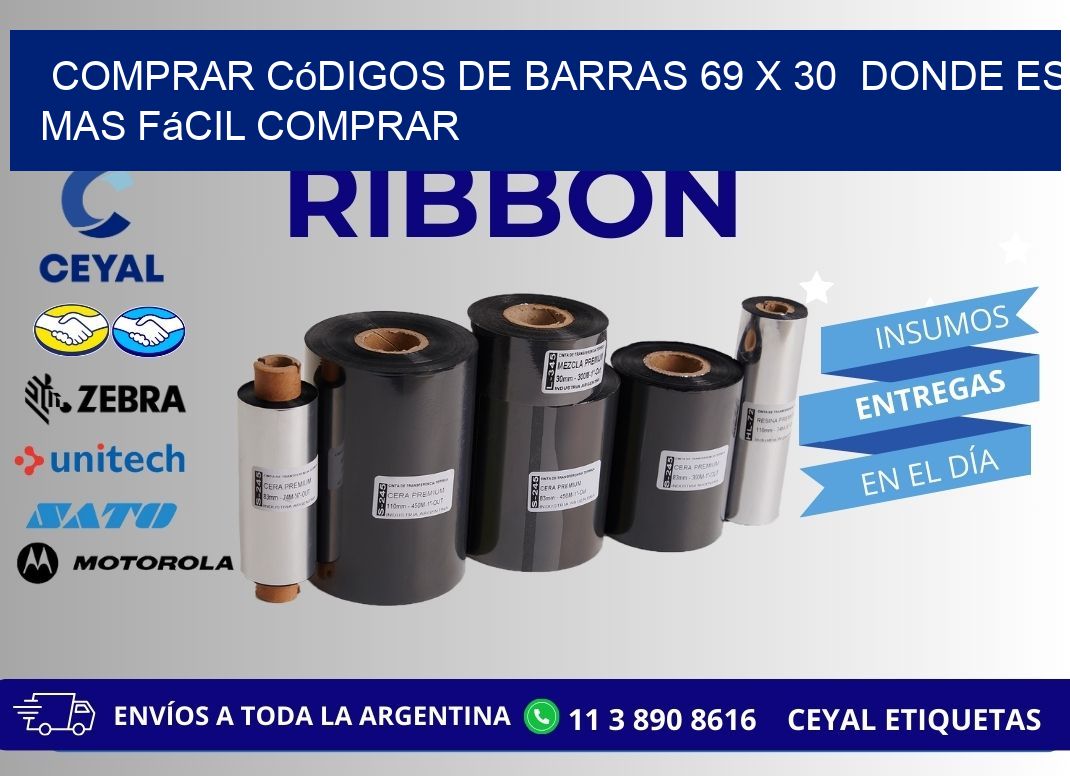 Comprar códigos de barras 69 x 30  Donde es mas fácil comprar