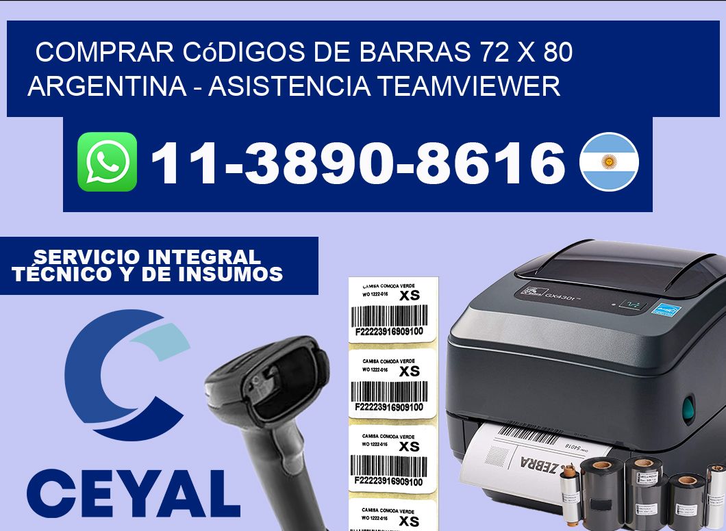 Comprar códigos de barras 72 x 80 argentina – asistencia teamviewer