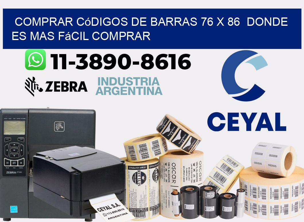 Comprar códigos de barras 76 x 86  Donde es mas fácil comprar