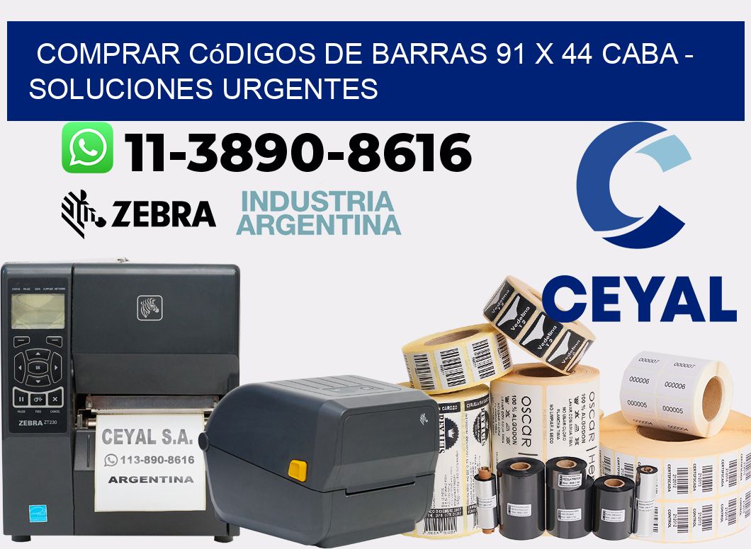 Comprar códigos de barras 91 x 44 CABA - soluciones urgentes
