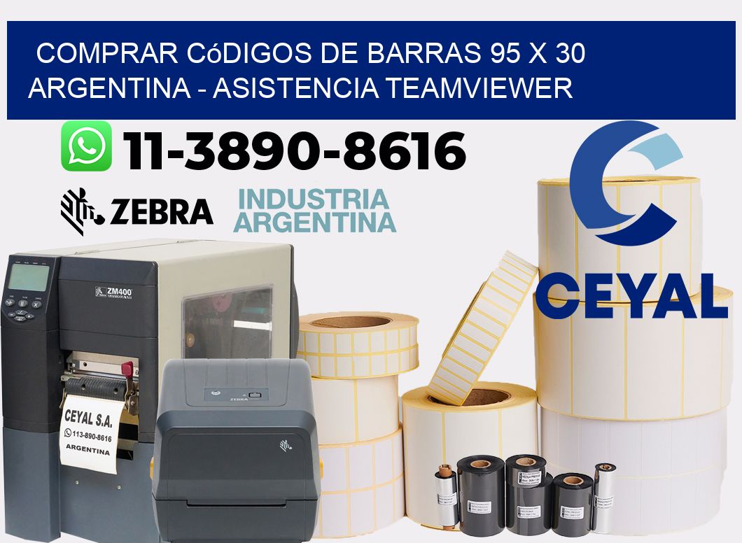Comprar códigos de barras 95 x 30 argentina - asistencia teamviewer