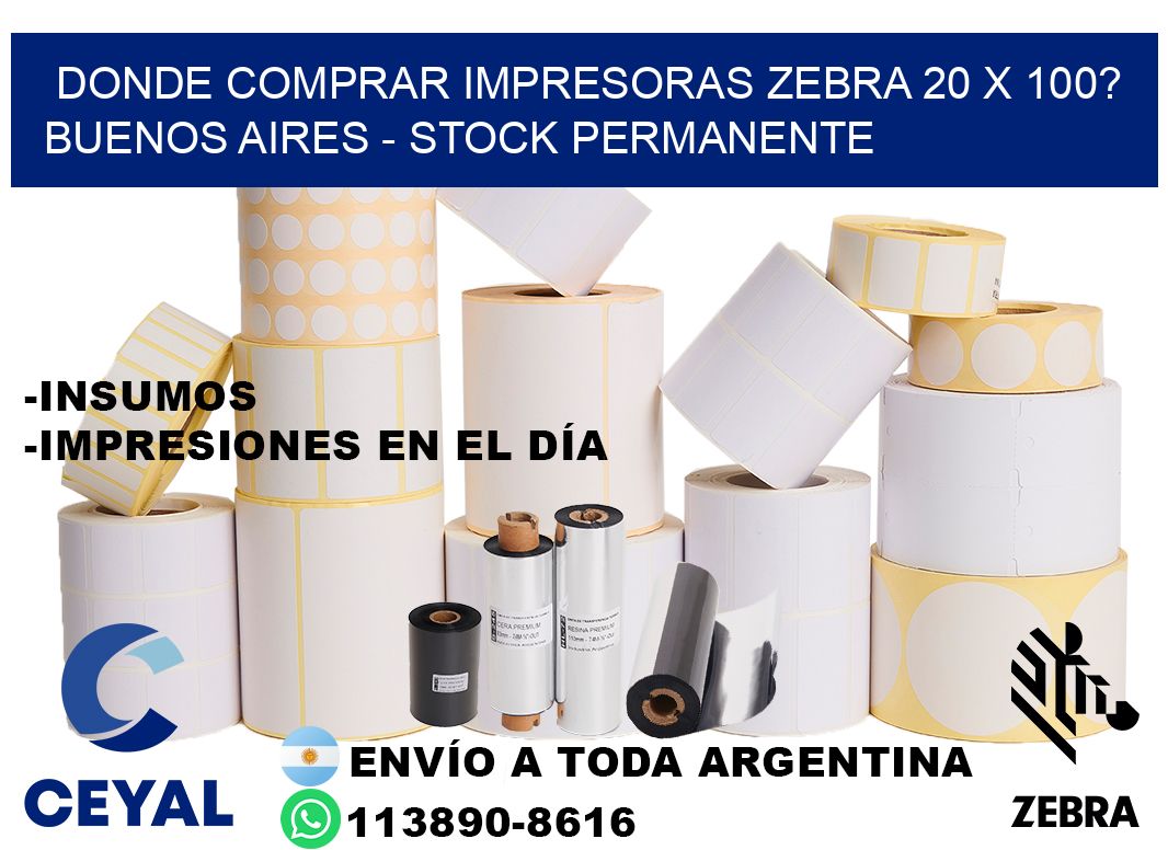 Donde Comprar impresoras zebra 20 x 100? Buenos Aires - Stock permanente
