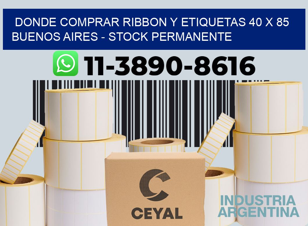 Donde Comprar ribbon y etiquetas 40 x 85 Buenos Aires - Stock permanente
