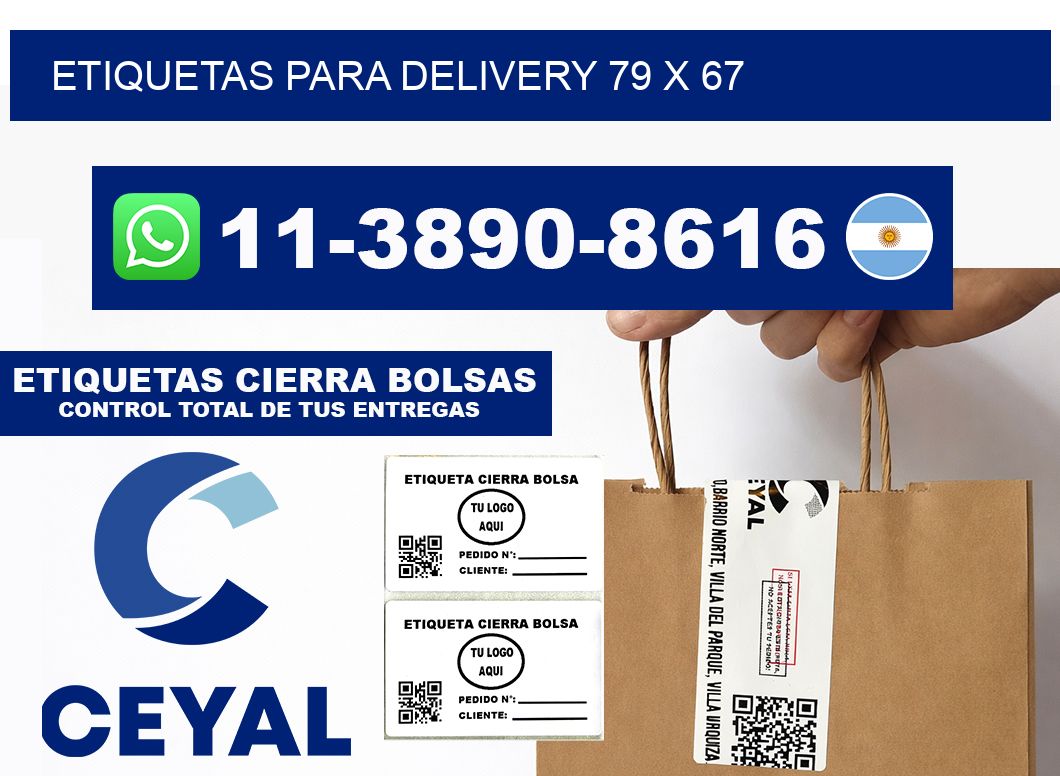 ETIQUETAS PARA DELIVERY 79 x 67