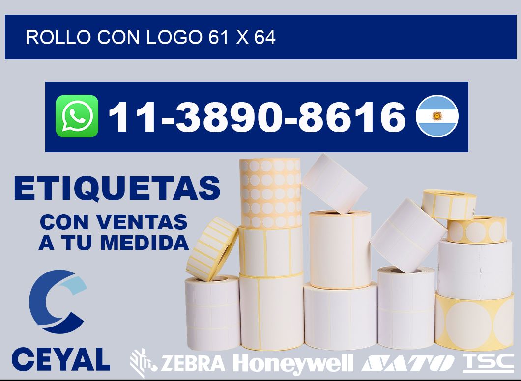 Rollo con logo 61 x 64