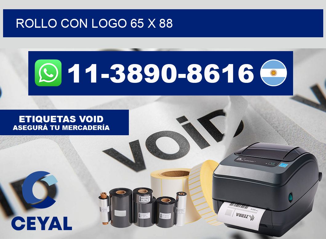 Rollo con logo 65 x 88