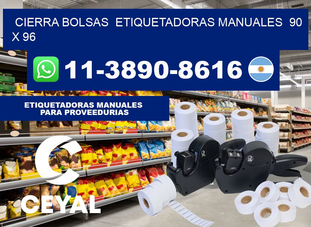 cierra bolsas Etiquetadoras Manuales 90 x 96