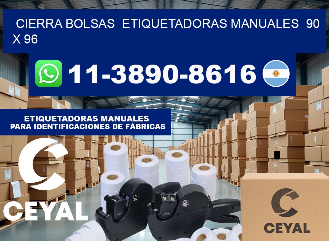 cierra bolsas  Etiquetadoras Manuales  90 x 96