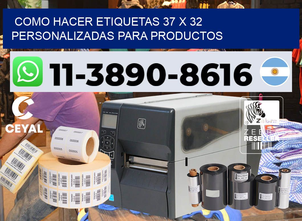 como hacer etiquetas 37 x 32 personalizadas para productos