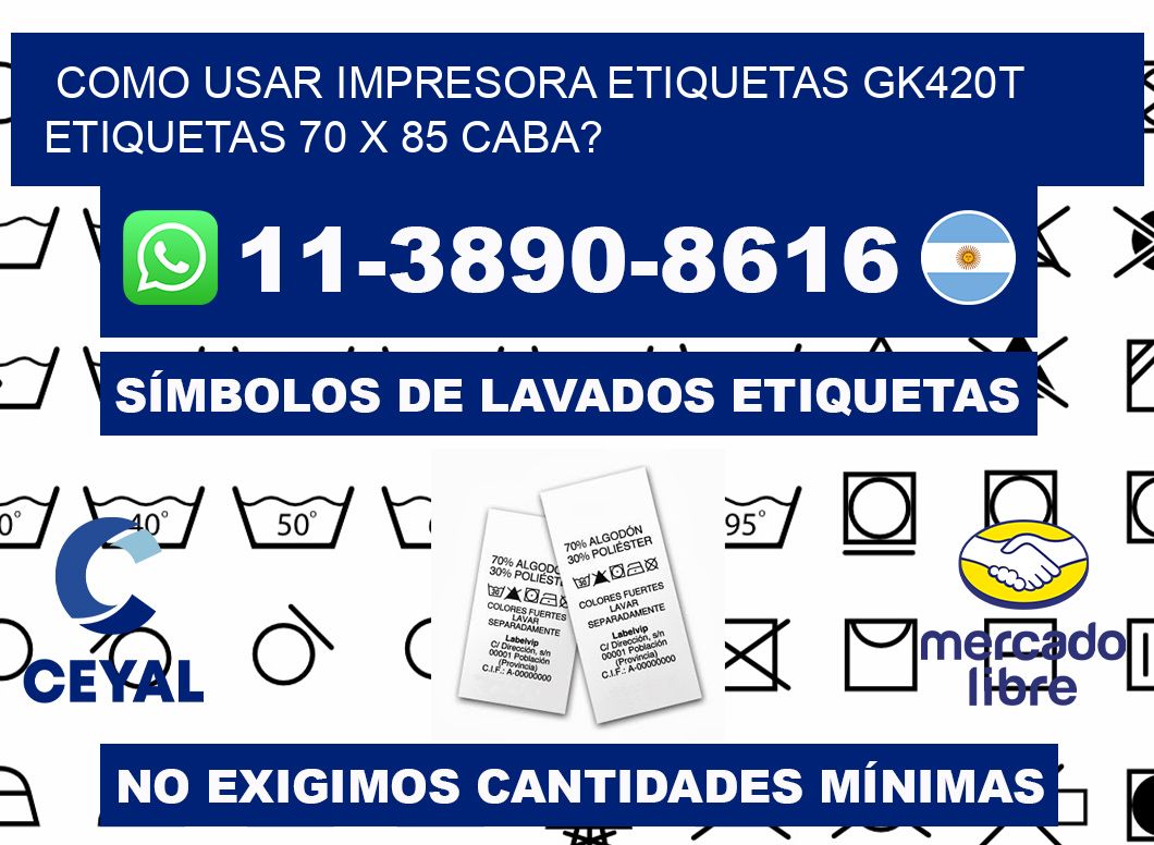 como usar impresora etiquetas gk420t etiquetas 70 x 85 CABA?