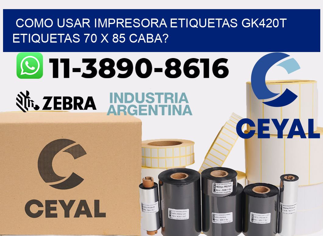 como usar impresora etiquetas gk420t etiquetas 70 x 85 CABA?