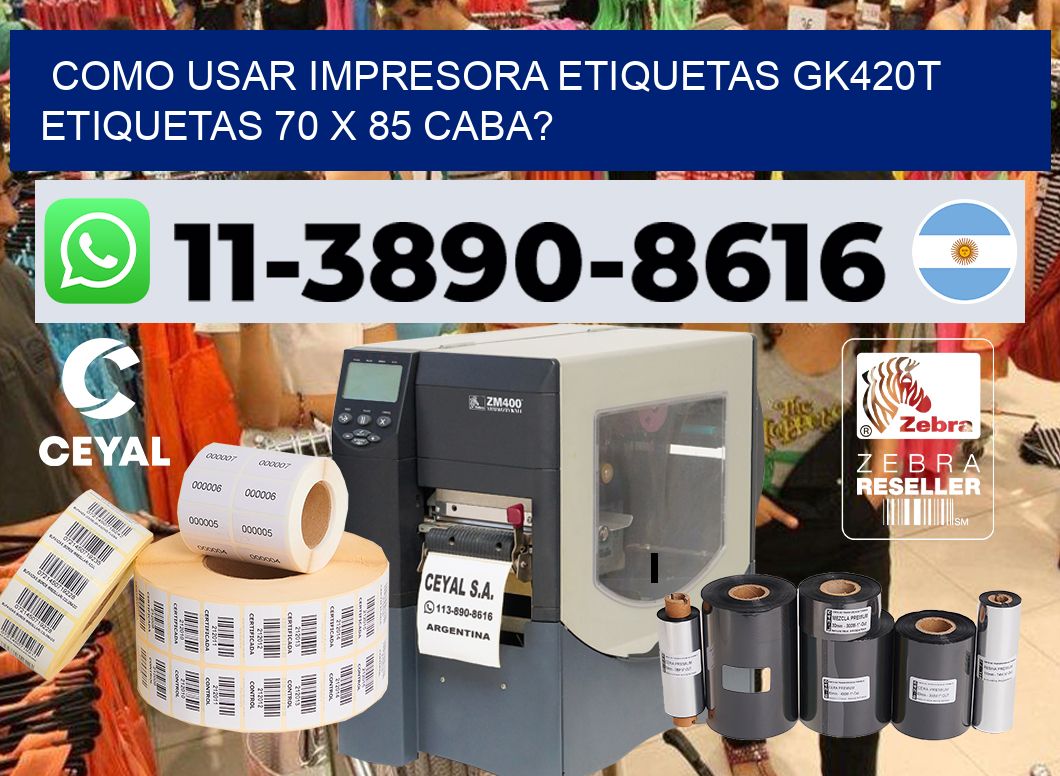 como usar impresora etiquetas gk420t etiquetas 70 x 85 CABA?