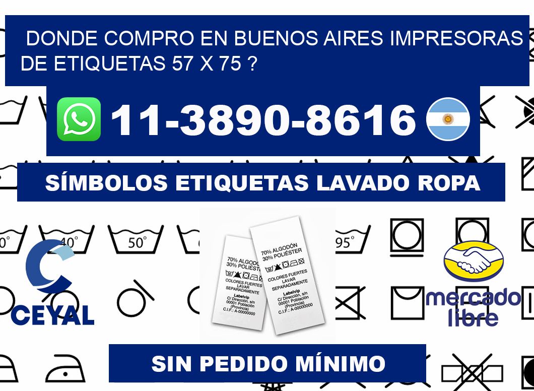 donde compro en buenos aires impresoras de etiquetas 57 x 75 ?