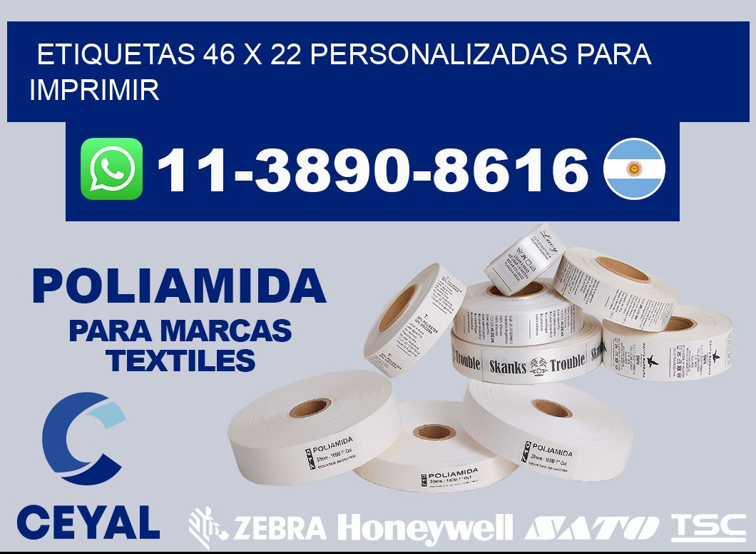 etiquetas 46 x 22 personalizadas para imprimir