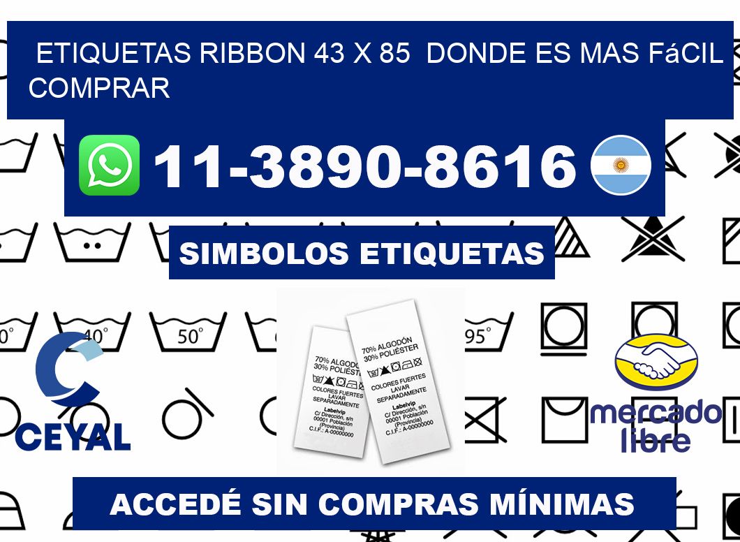 etiquetas ribbon 43 x 85  Donde es mas fácil comprar