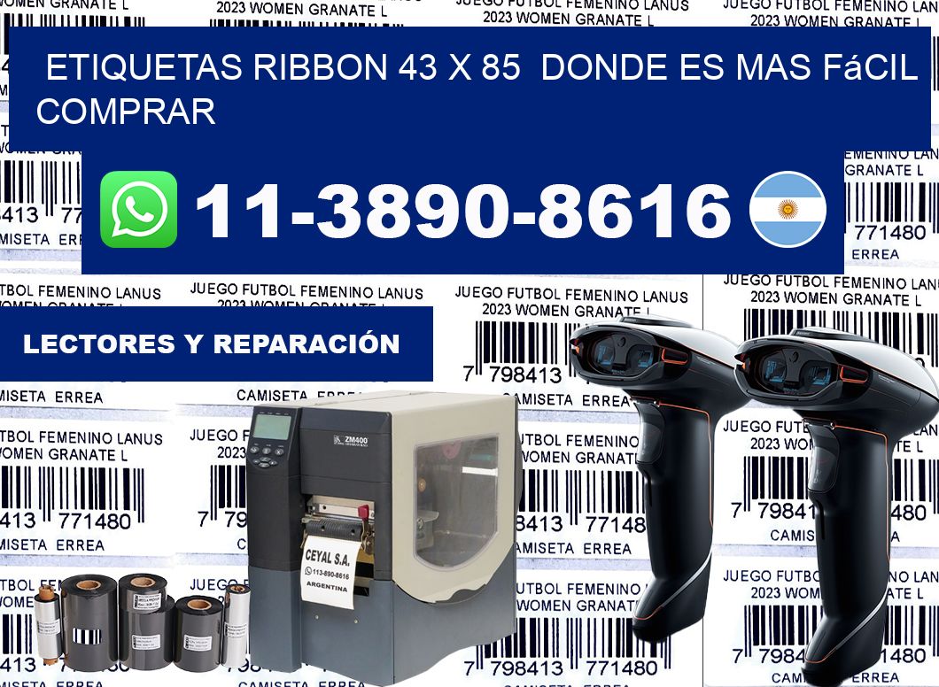 etiquetas ribbon 43 x 85  Donde es mas fácil comprar
