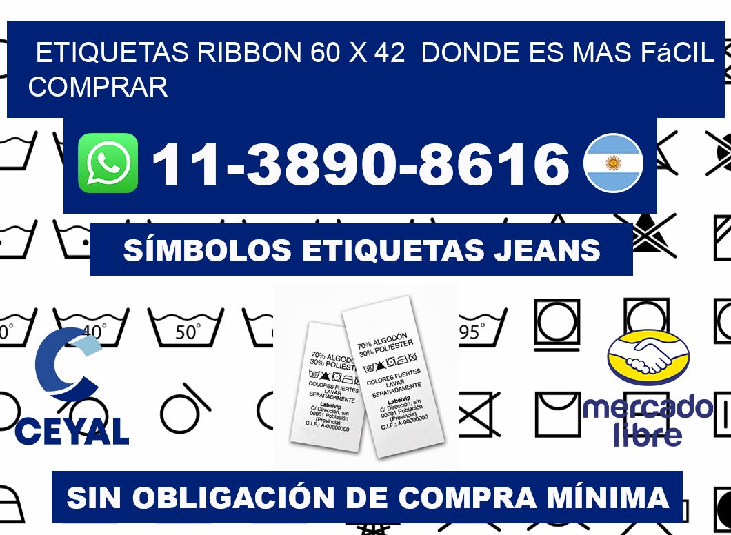 etiquetas ribbon 60 x 42  Donde es mas fácil comprar