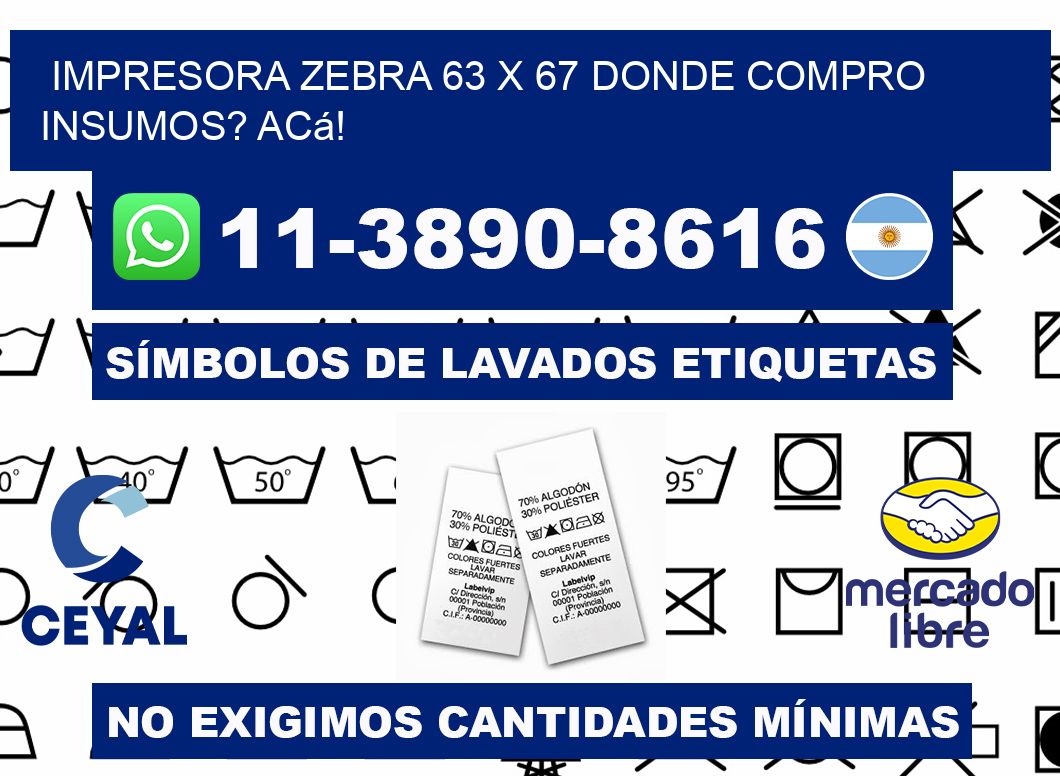 impresora zebra 63 x 67 Donde compro insumos? Acá!