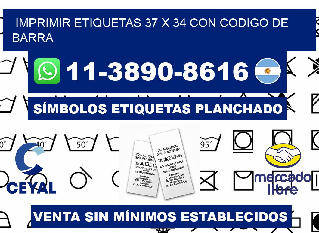 imprimir etiquetas 37 x 34 con codigo de barra