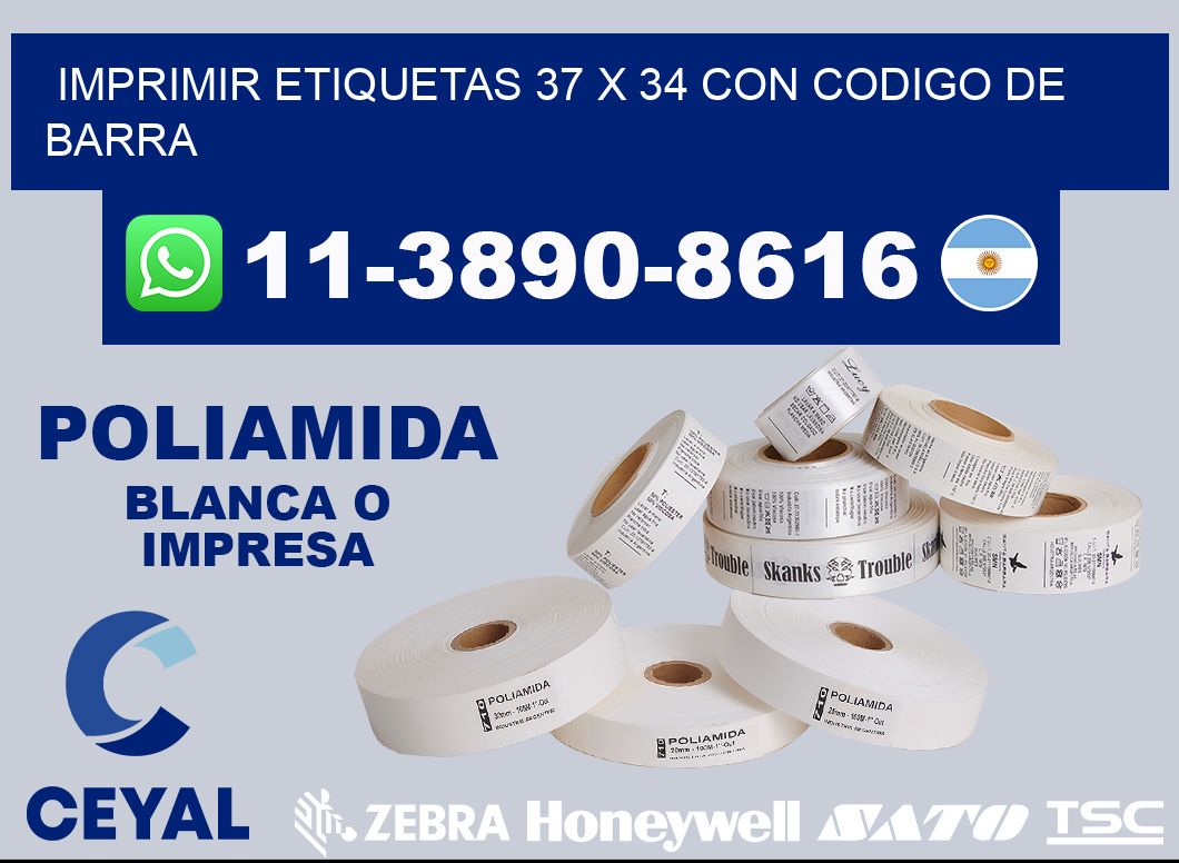 imprimir etiquetas 37 x 34 con codigo de barra