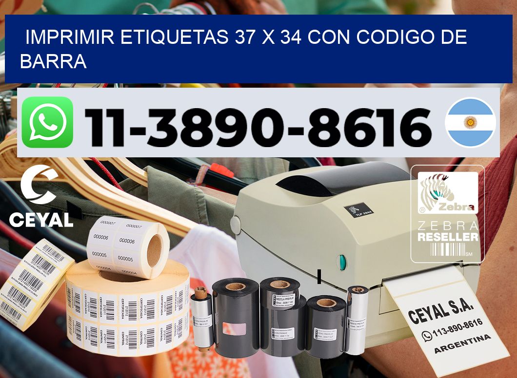 imprimir etiquetas 37 x 34 con codigo de barra