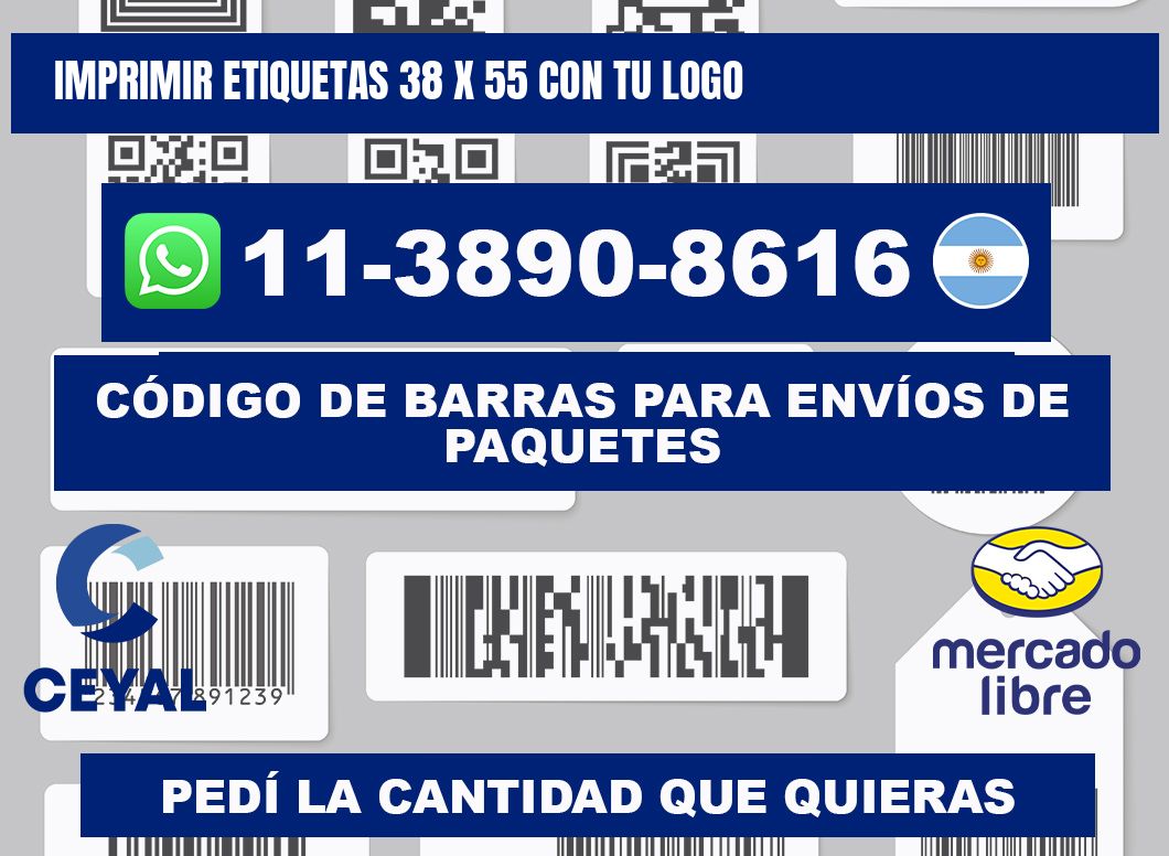 imprimir etiquetas 38 x 55 con tu logo