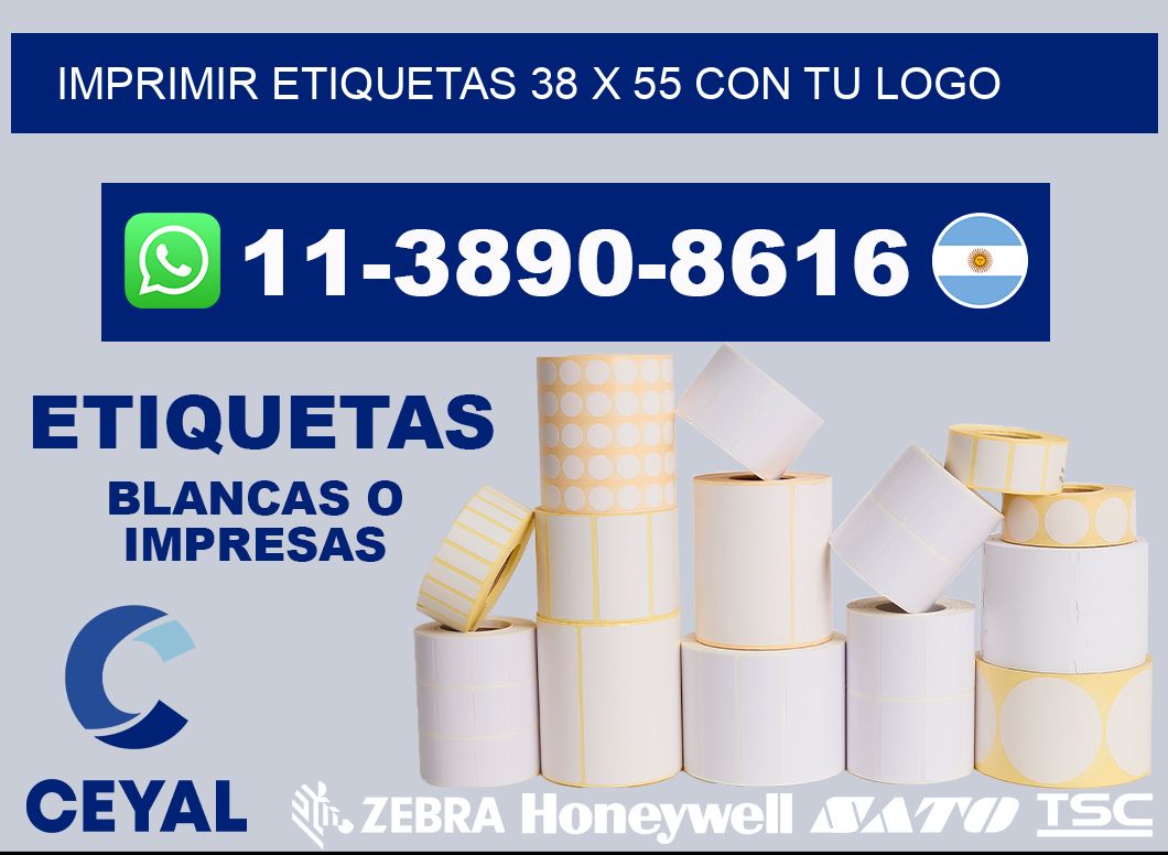 imprimir etiquetas 38 x 55 con tu logo