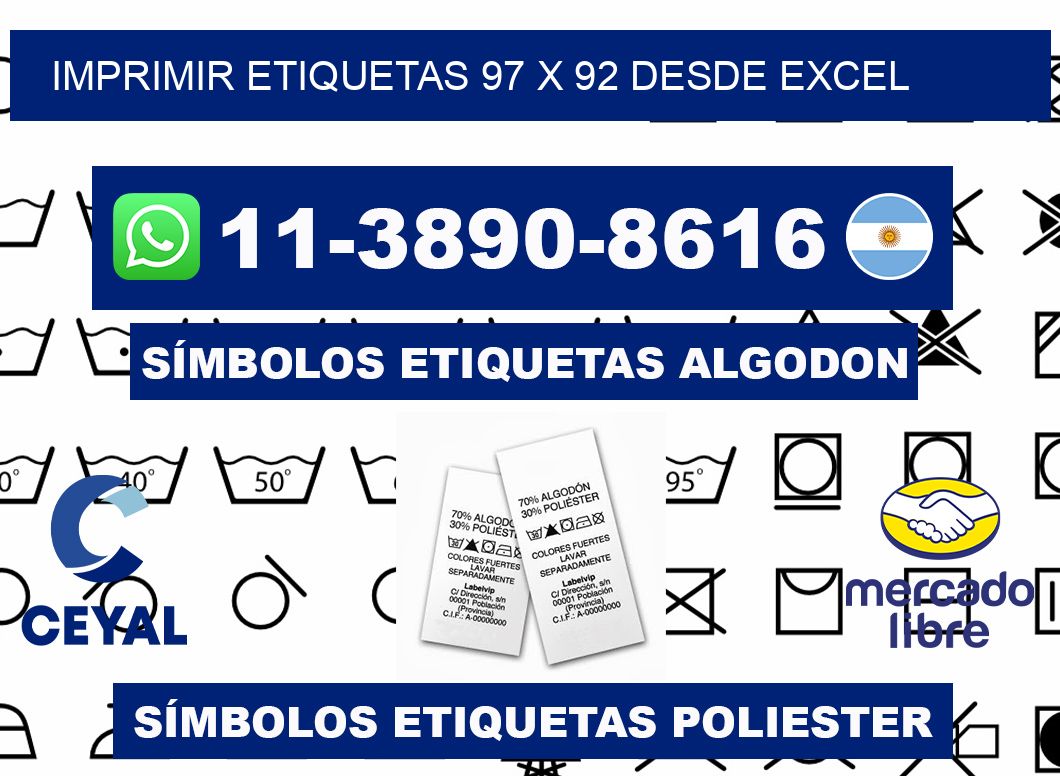 imprimir etiquetas 97 x 92 desde excel
