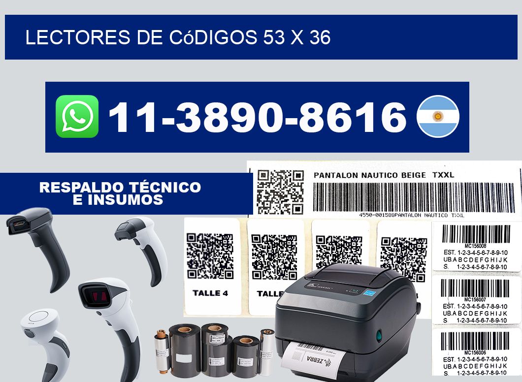 lectores de códigos 53 x 36